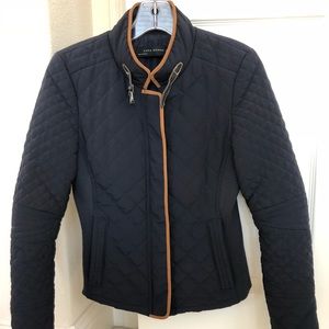 Zara equestrian short quilted jacket